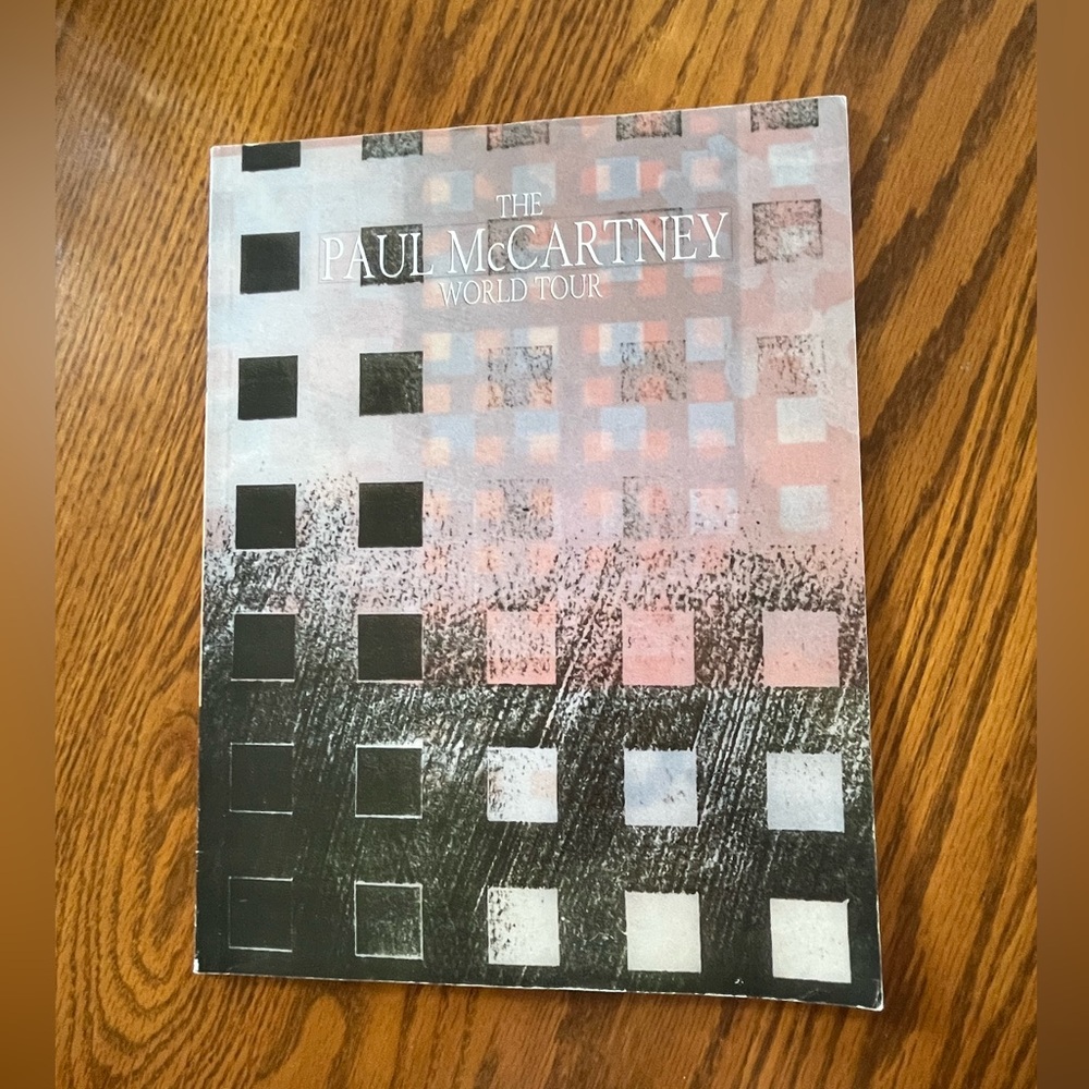 Vintage Paul McCartney 1989 World Tour program book